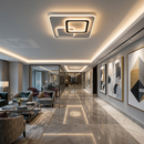 Color Changing Modern Acrylic LED Ceiling Light - Square-CE017.