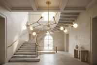 Brightstar-CH512/9 BRONZE Chandelier.