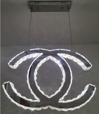 CHANEL Logo Luxury Crystal Hanging LED Pendant Light with Remote. - Mr.Smart SA's Best Online Shopping Store