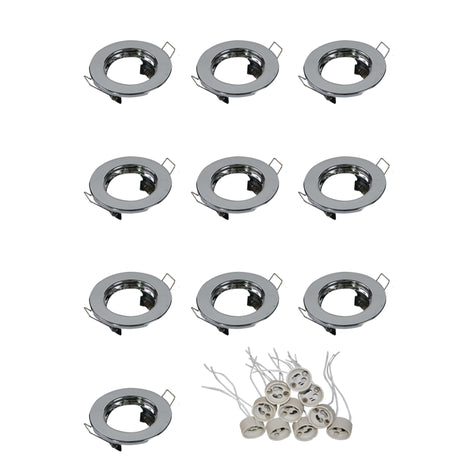 Downlight Fittings With GU10 Holders - Pack Of 10 Mr.Smart SA's Best Online Shopping Store.