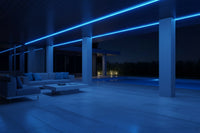 16mm x 16mm 90° 3M V-shape aluminum corner channel for LED strip lights - 2101BK.