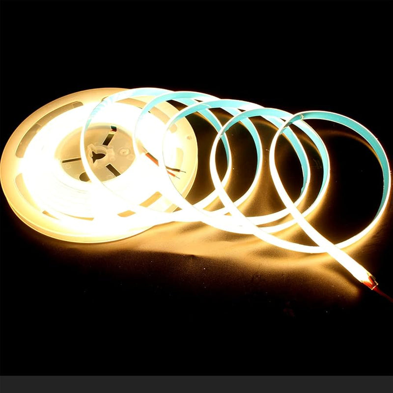 12V 5M COB high bright LED strip light.