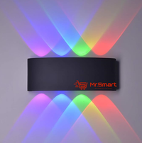 Indoor / Outdoor RGB Wall Lamp 4+4 Multicolor Black - Mr.Smart SA's Best Online Shopping Store