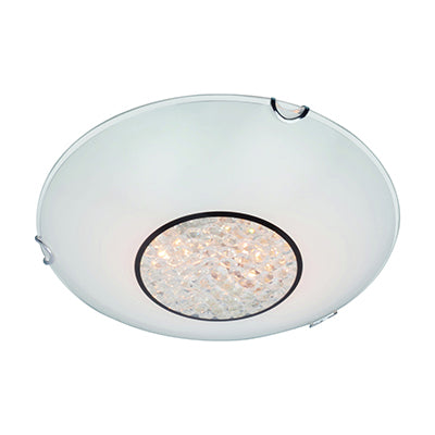 Crystal Ceiling Light – White (E27 2x40W) - RC183