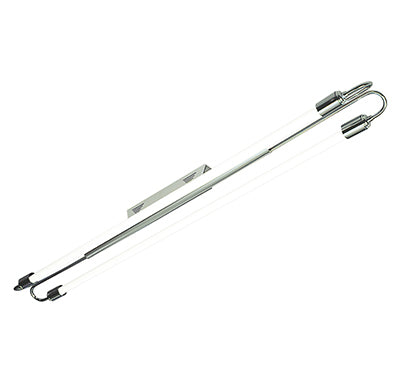 Deco Ceiling Light Satin Chrome – 1400mm T8 Fluorescent 2x36W