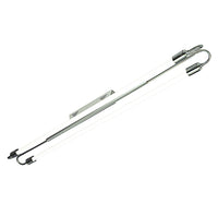 Deco ceiling light 1400mm satin chrome T8 fluorescent 2x36W