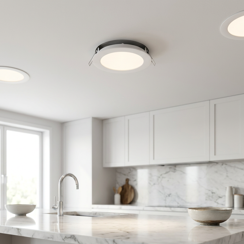 28W LED Round Downlight/Panel light-IP20-6500K.
