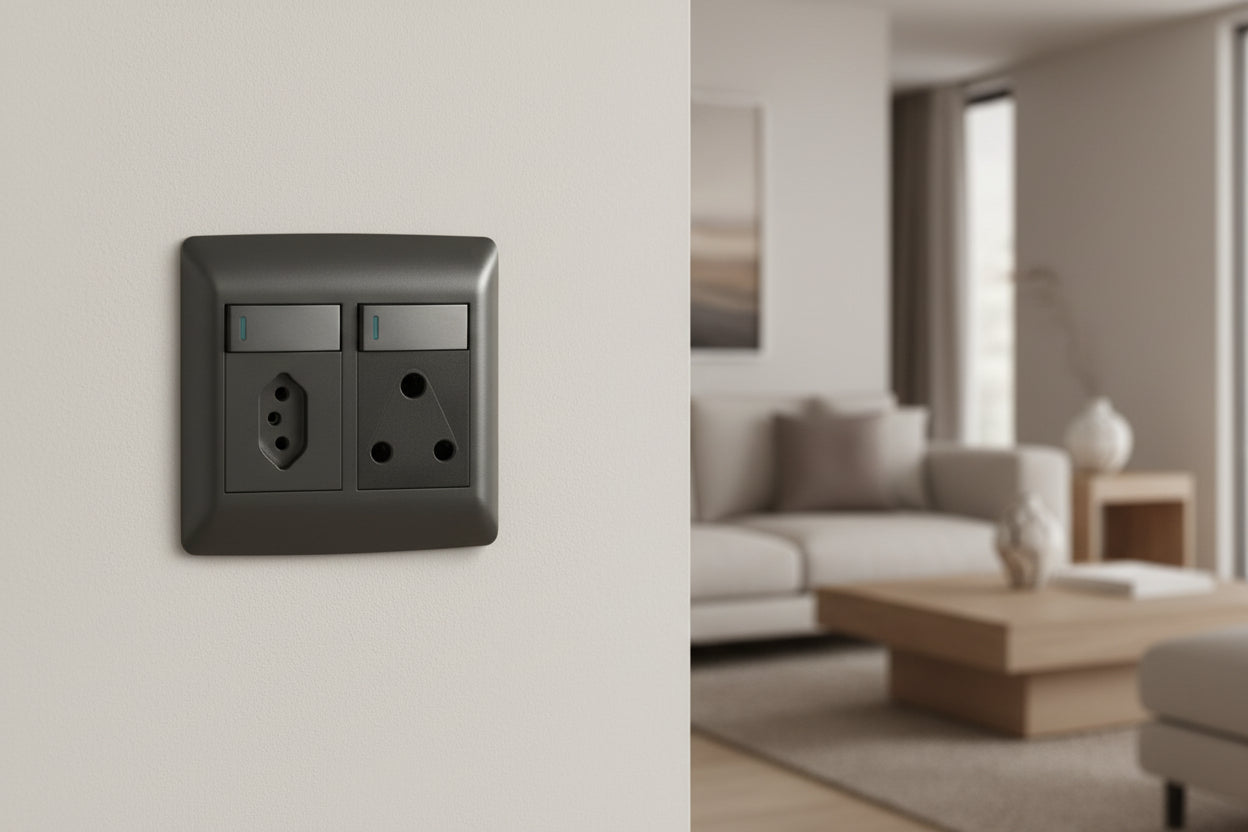 SA/Euro single Socket - Black.