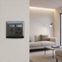 SA/Euro single Socket - Black.