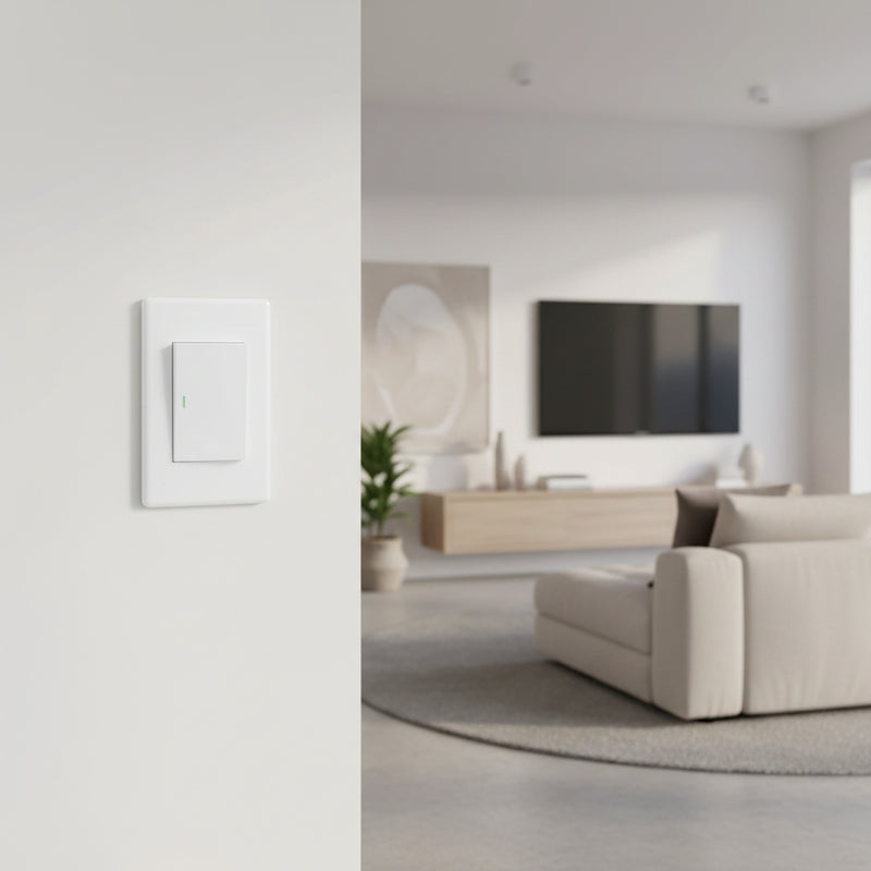 1 Lever 1 way switch - White.