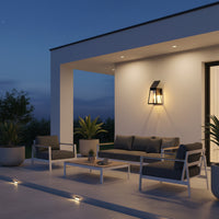 Eurolux Fia Solar Wall Light Matt Black LED 2w 2700K 200lm-O654