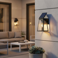 Eurolux Fia Solar Wall Light Matt Black LED 2w 2700K 200lm-O654