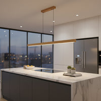 Eurolux Ona Pendant White Ash Wood LED 18w 4000K-P1376