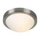 mr smart lightingFlat ceiling light satin chrome E27 2x60W