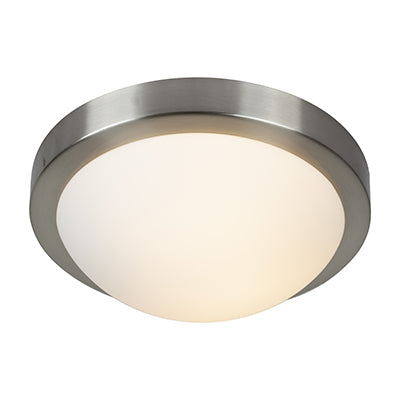 Radiant Lighting-Flat Ceiling Light Satin Chrome E27 1x60w- RC50SCW.