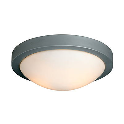 Flat Ceiling Light – Satin Silver (E27 2x60W) - RC51SSW.