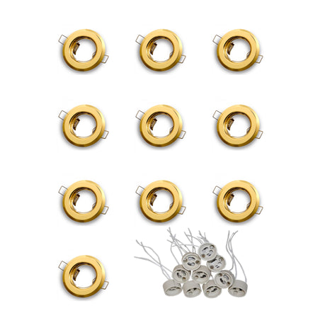 Downlight Fittings With GU10 Holders - Pack Of 10
