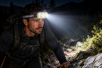 4 LED High quality rechargeable Head lamp.