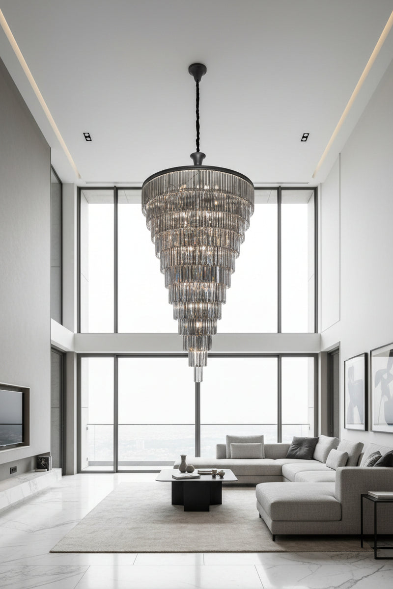 K-Light KLCH-6515/34-BL 230v 40W E14 GRANDIOSE Crystal Chandelier.