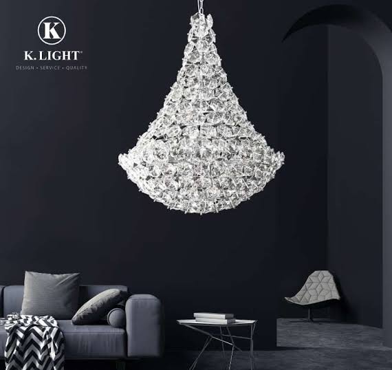 K-Light KLCH-6004/26 230V 40W E14 Mermaid Crystal Chandelier