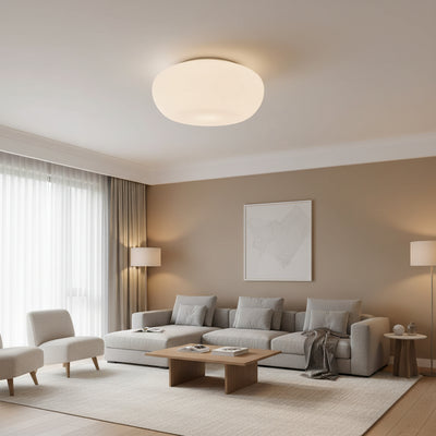 Cheesecake Ceiling Light – Square White (250mm) - RC148