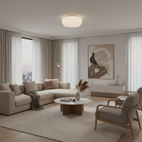 Cheesecake Ceiling Light – Round White (200mm) - RC149