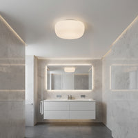 Cheesecake Ceiling Light – Square White (250mm) - RC148