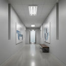 RPR347 Recessed Ceiling Light wired for LED T8 3x18w Cord set -  Pack of 02