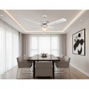 Rattan Ceiling Fan with Light White E27 4x60w - RF9W.