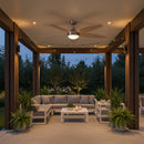 Ceiling Fan with Light Satin Chrome-RF20