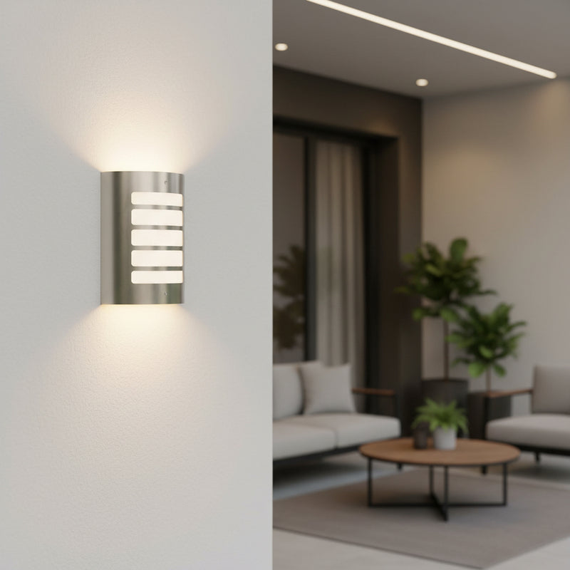 Stainless steel wall lamp 8416.
