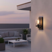 Modern Industrial Wall lamp with Oval glass DL6139BK.