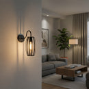 Retro Industrial Oval Cage Wall lamp DL6144 GD.