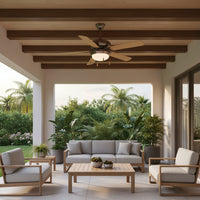Ceiling Fan with Light Satin Chrome E27 2x60w - RF20