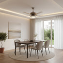 Ceiling Fan with Light Satin Chrome E27 2x60w - RF20