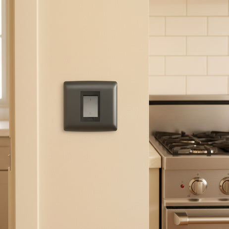 50A 2 Pole stove isolator - Black.