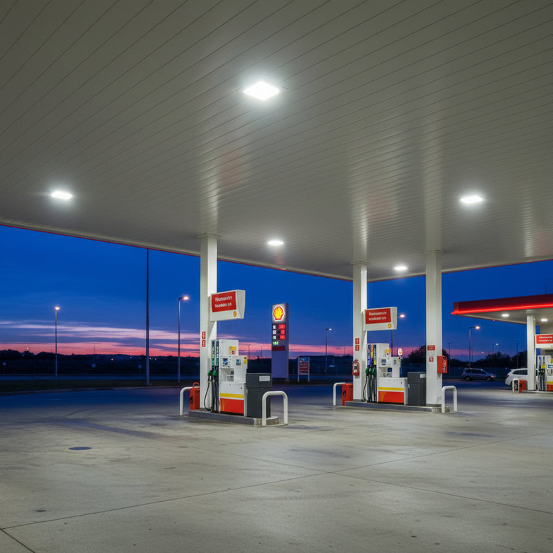 120W Surface mount LED canopy light for gas/petrol station - 170725.