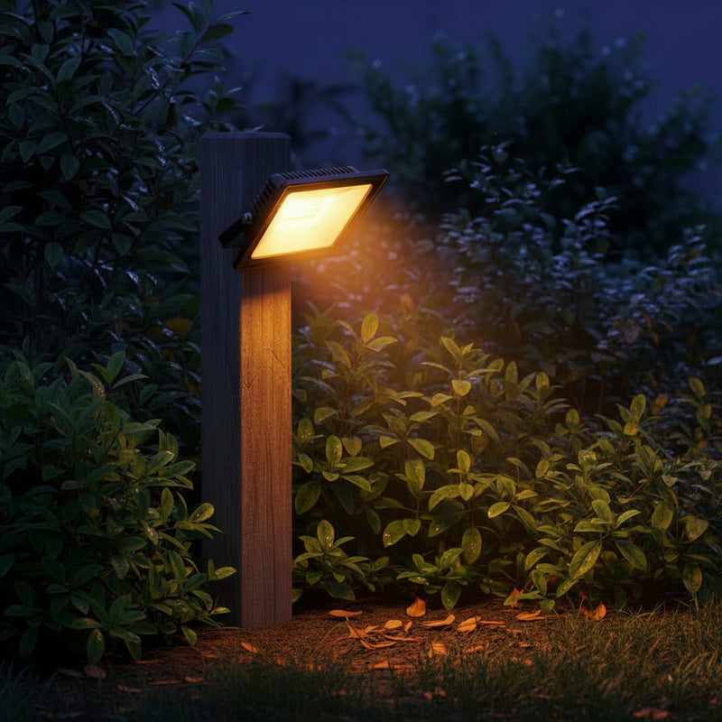 FS300 LED 20w Floodlight Black with Day Night Sensor-IP65-4000K.
