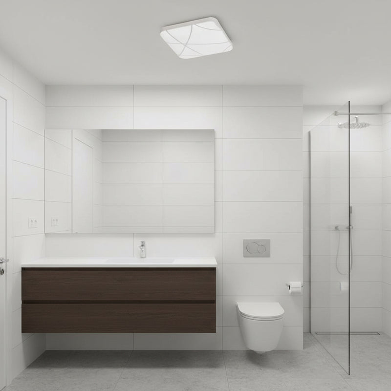Radiant GSD Ceiling Light SQ Plain LED 12w-RC251