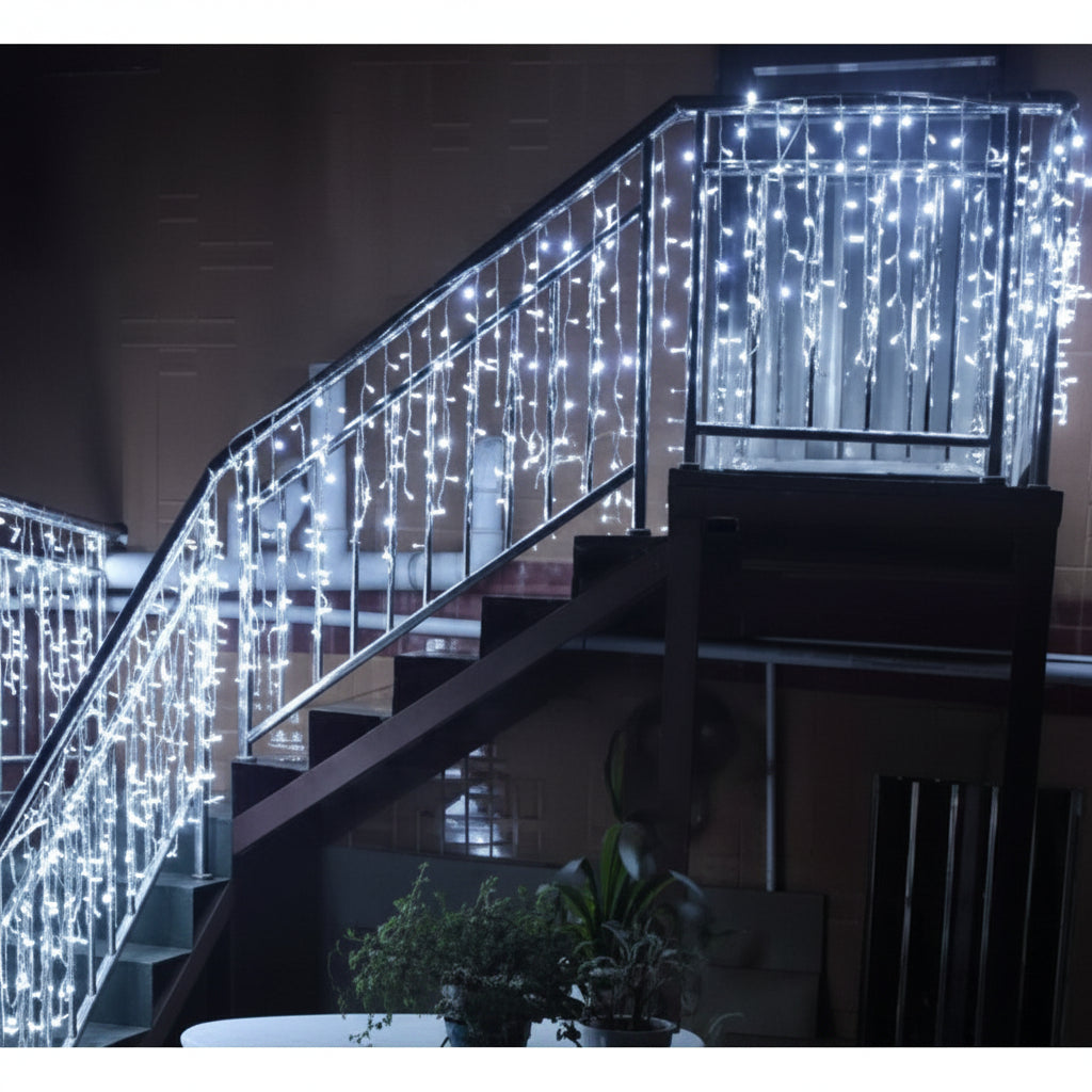 3M x 0.6M Curtain fairy lights ( icicle light).