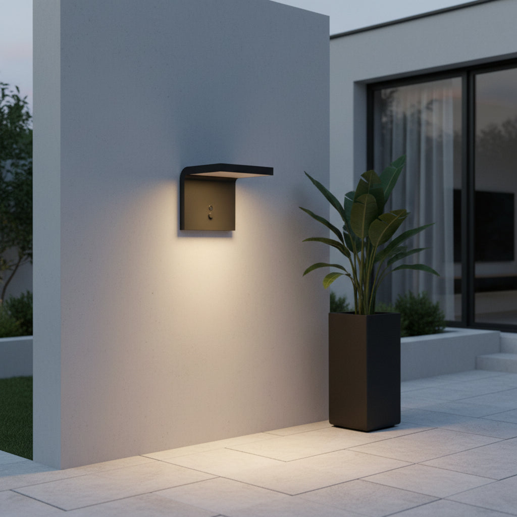 Eurolux Spiante Solar Wall Light Black-O663