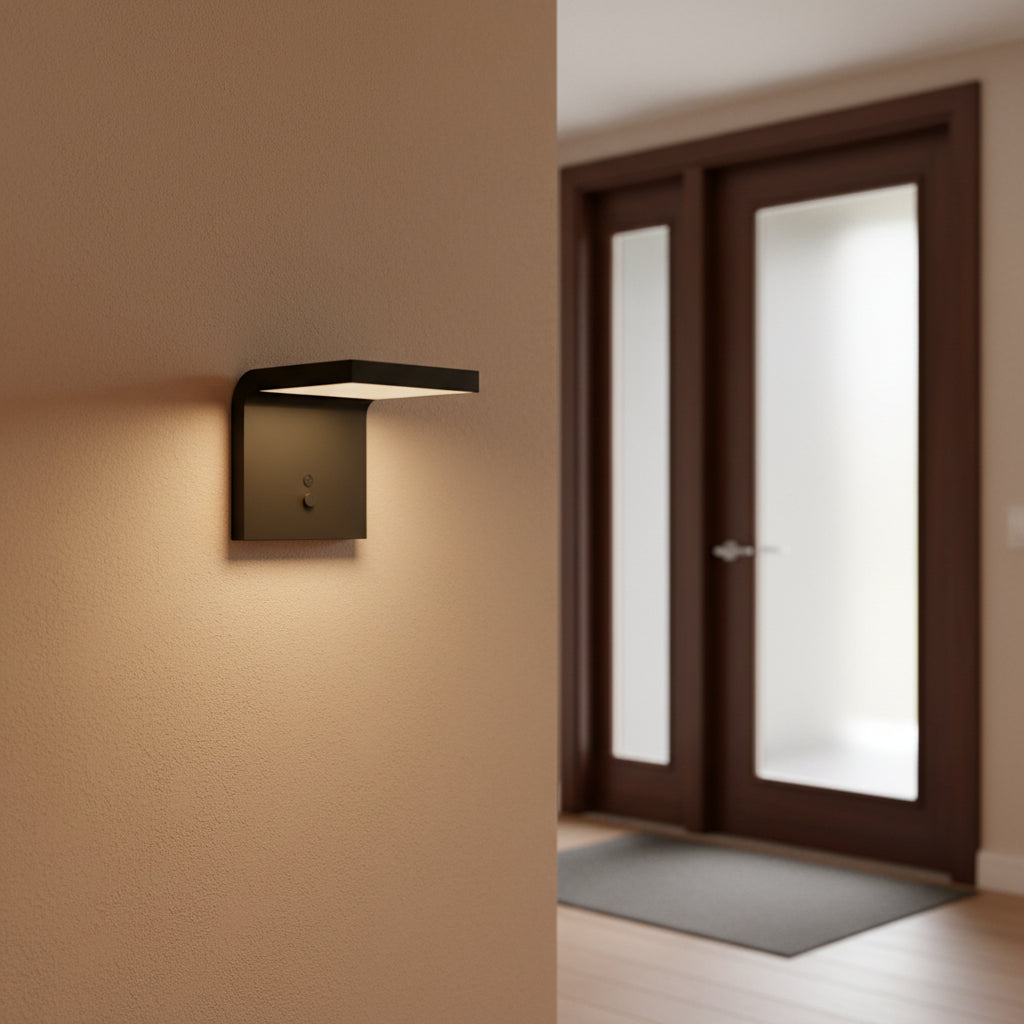 Eurolux Spiante Solar Wall Light Black-O663