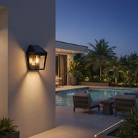 Eurolux Avony 1LT Solar Wall Light Black with PIR-O655