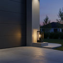 Eurolux Bhok Square Ali Outdoor Post Top with Clear Glass-O667
