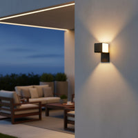 Eurolux Quest Outdoor Wall Light Black LED 12w-O664
