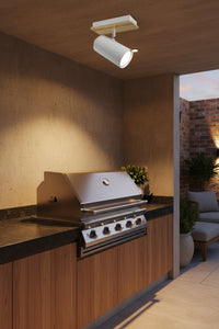 Eurolux Sol S/Light 1 Light White/Wood GU10 1x5w-S534W