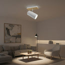 Eurolux Sol S/Light 1 Light White/Wood GU10 1x5w-S534W