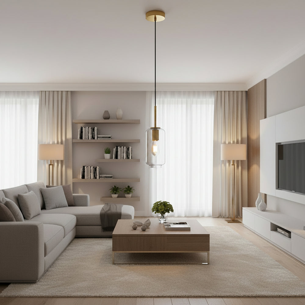 Eurolux Vetra 1 Pendant Gold E27 1x40w-P1362