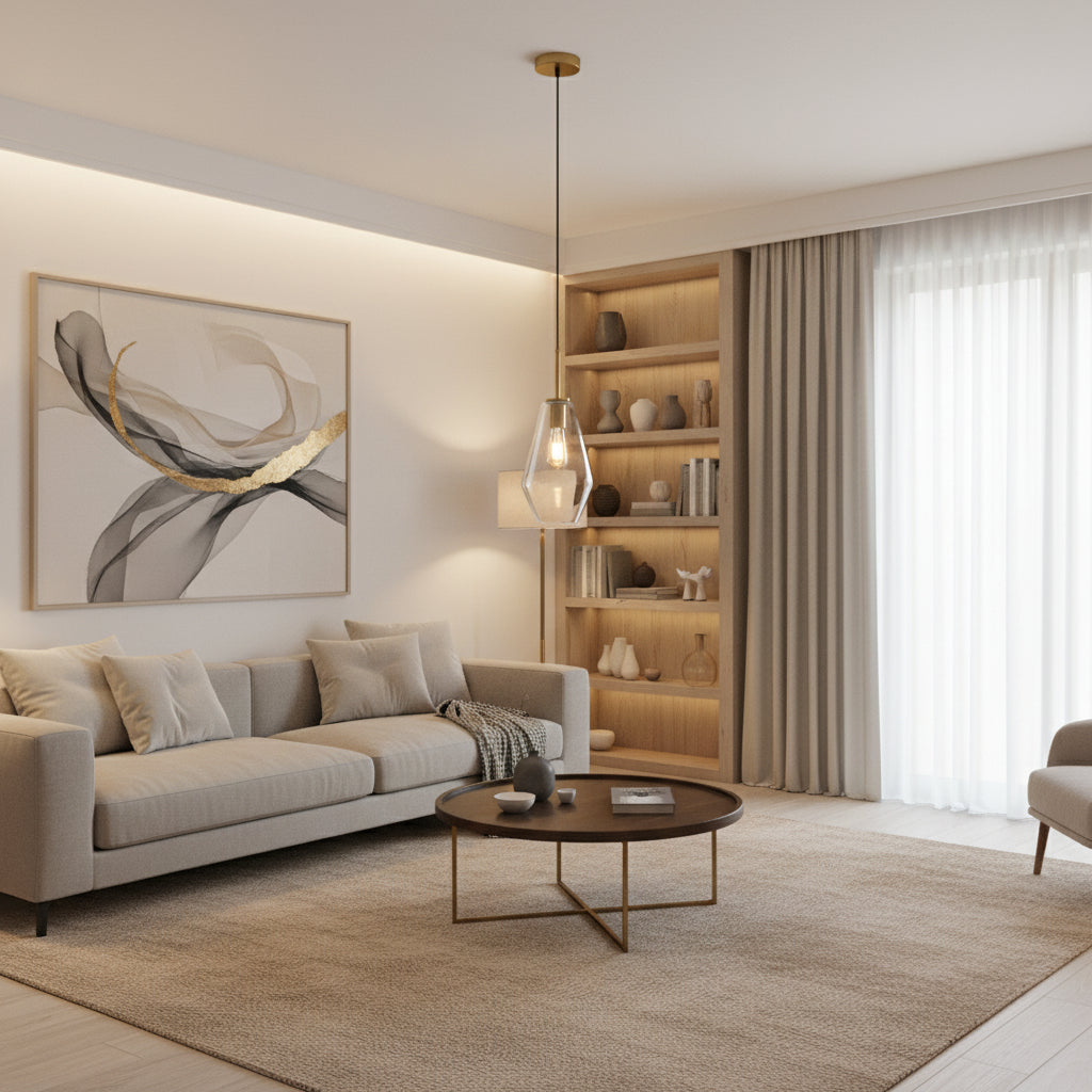 Eurolux Vetra 1 Pendant Gold E27 1x40w-P1362