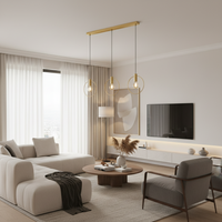 Manizales 3 LT Pendant Brushed Brass-P1347